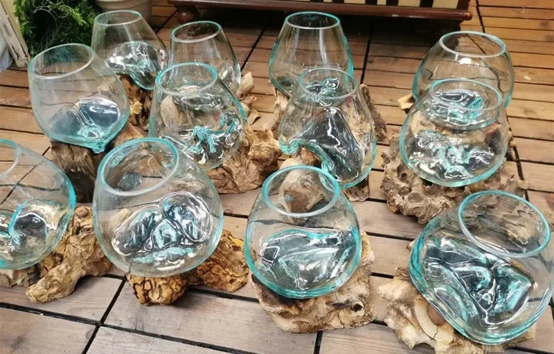 Lyxen™ Arbor Flow – Wooden Hydroponic Vase