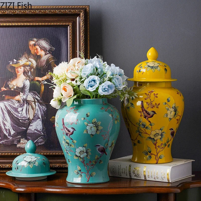 Lyxen™ Riviera Crest – European Ceramic Table Vase