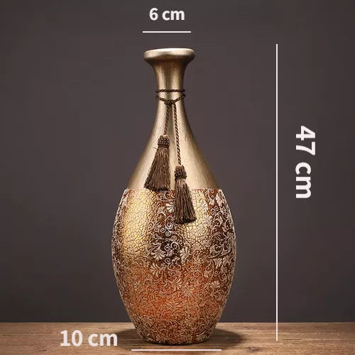 Lyxen™ Imperial Crest – Neoclassical Ceramic Vase