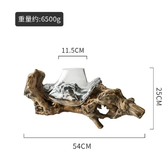 Lyxen™ Arbor Flow – Wooden Hydroponic Vase