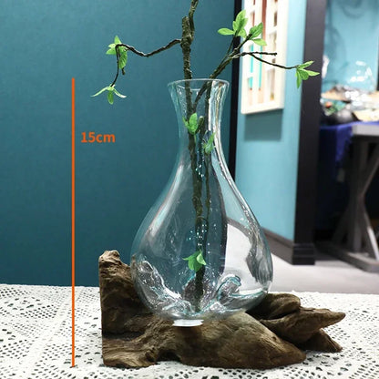 Lyxen™ Arbor Flow – Wooden Hydroponic Vase