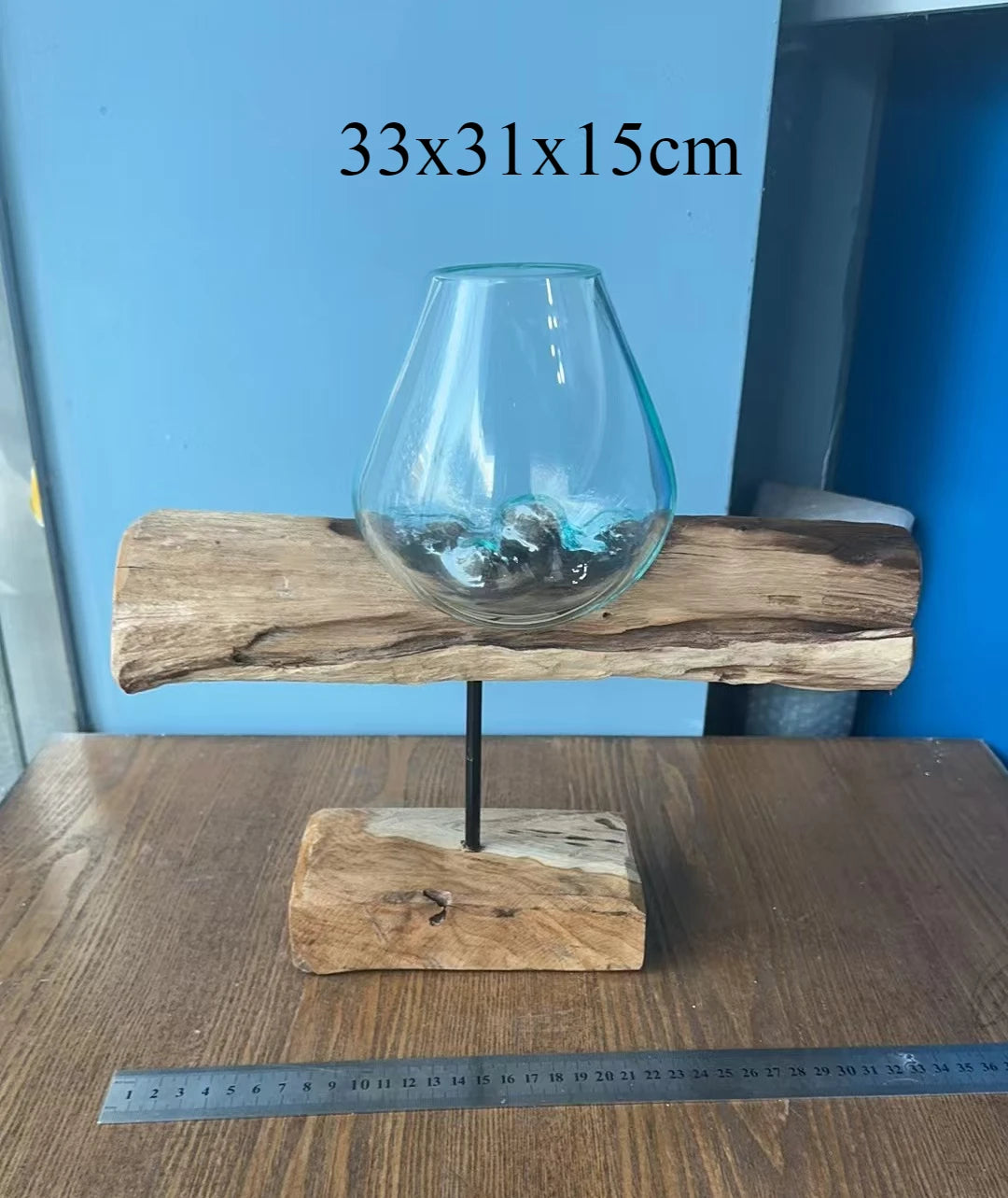 Lyxen™ Arbor Flow – Wooden Hydroponic Vase