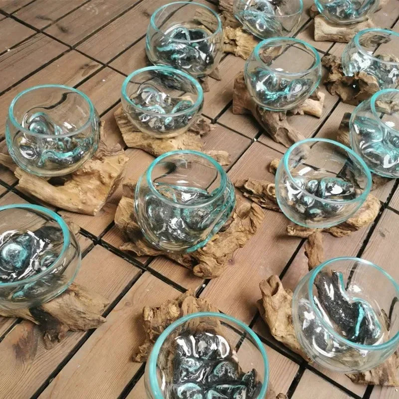 Lyxen™ Arbor Flow – Wooden Hydroponic Vase