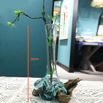 Lyxen™ Arbor Flow – Wooden Hydroponic Vase