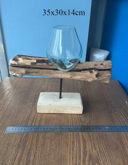 Lyxen™ Arbor Flow – Wooden Hydroponic Vase