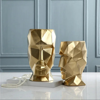 Lyxen™ Silhouette Form – Ceramic & Enamel Sculpture Vase