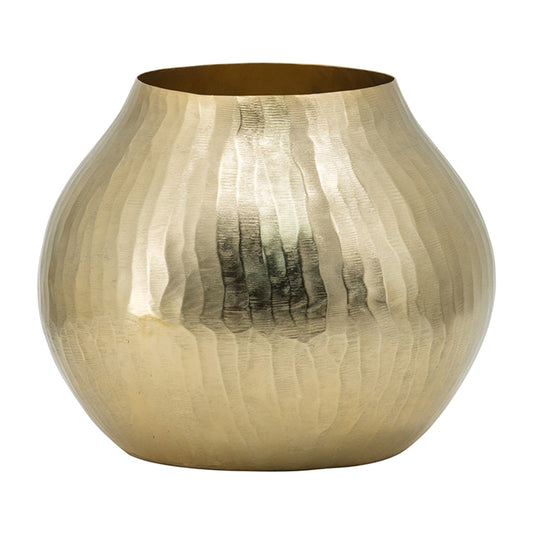 Lyxen™ Golden Horizon – Aluminum Accent Vase