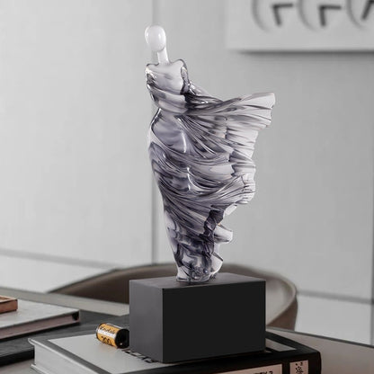 Lyxen™ Celestial Drift – Cloud & Mountain Resin Sculpture