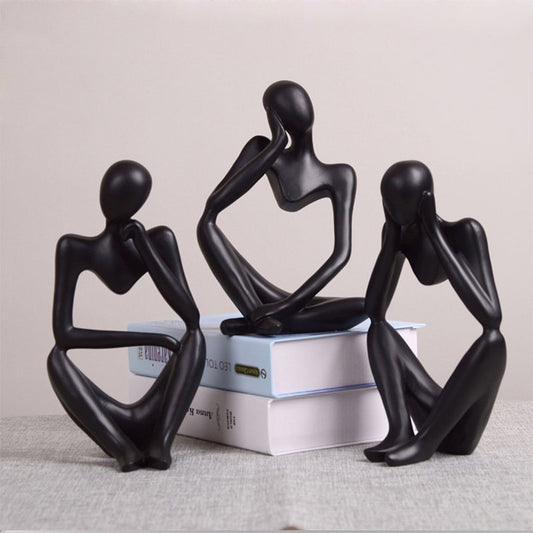 Lyxen Mindform Series – Abstract Thinker Resin Sculptures