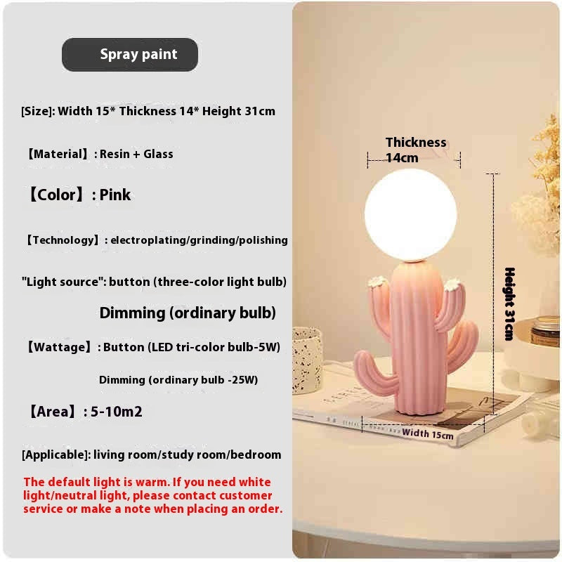 LYXEN™ Cacto – Modern Cactus Bedside Lamp for Kids