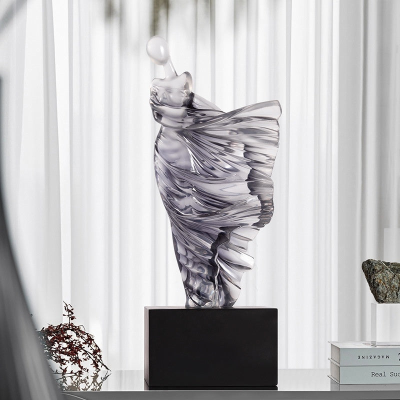 Lyxen™ Celestial Drift – Cloud & Mountain Resin Sculpture