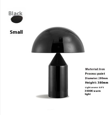 Lyxen DomeCut™ Metal Mushroom Table Lamp