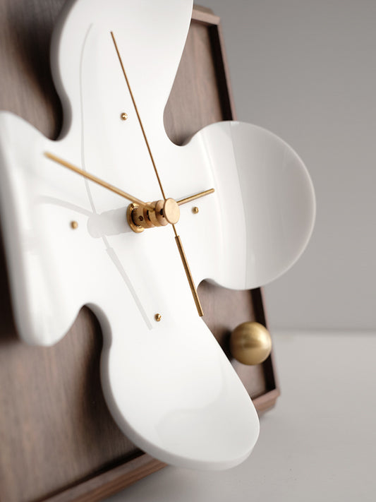 LYXEN™ Nordic Floral Grandfather Clock – Standing Wooden Decor