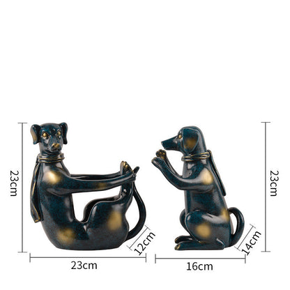 Lyxen PupPour – Handcrafted Dog Wine Rack Sculpture