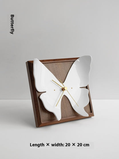 LYXEN™ Nordic Floral Grandfather Clock – Standing Wooden Decor