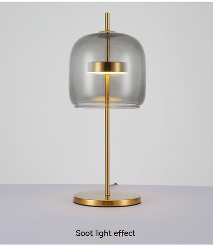 LYXEN™ Solace – Modern LED Glass Bedside Lamp