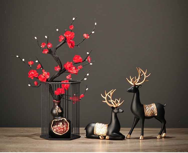 Lyxen White Serenity – Ceramic Deer Sculpture