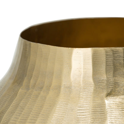 Lyxen™ Golden Horizon – Aluminum Accent Vase