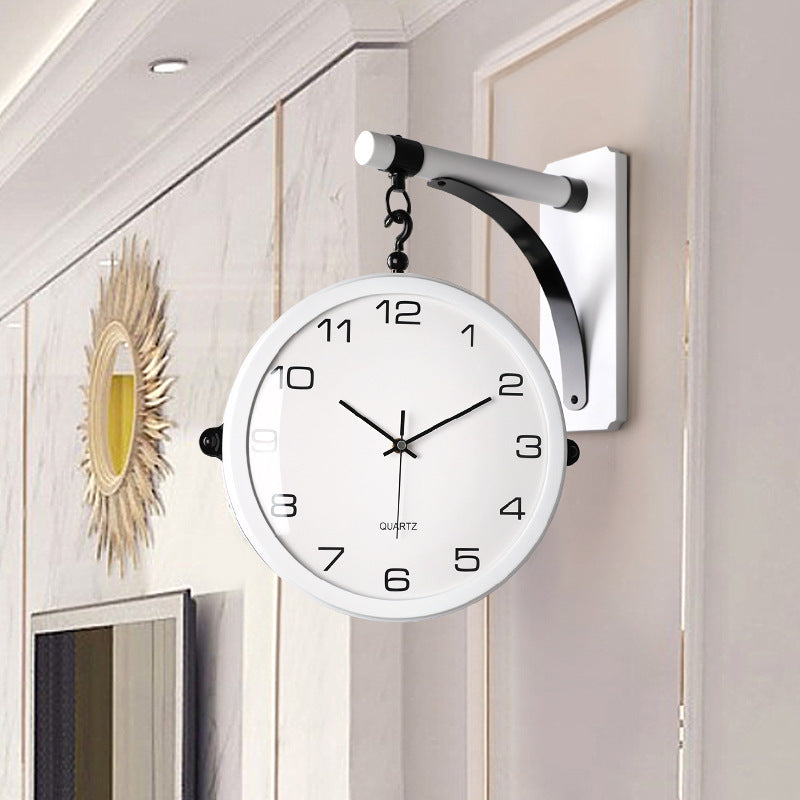 LYXEN™ Regal DualSide Wall Clock – European Luxury Design