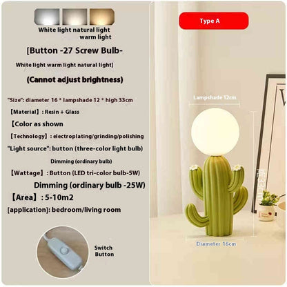 LYXEN™ Cacto – Modern Cactus Bedside Lamp for Kids