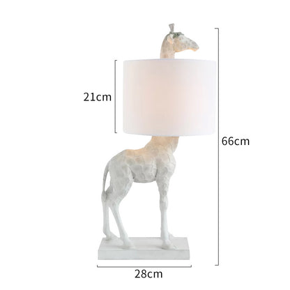 LYXEN™ Talltone – Giraffe Resin Bedside Lamp