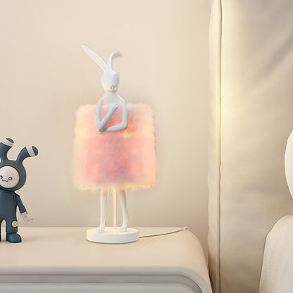 LYXEN™ PlumeRabbit – Feather Table Lamp