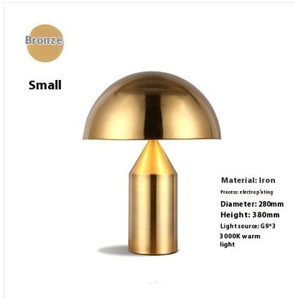 Lyxen DomeCut™ Metal Mushroom Table Lamp