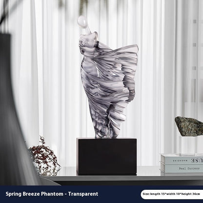 Lyxen™ Celestial Drift – Cloud & Mountain Resin Sculpture